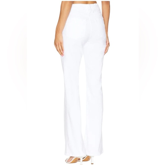 NWT Good American Good Classic Boot Jeans in White with patch pockets size 10/30 - Picture 4 of 14